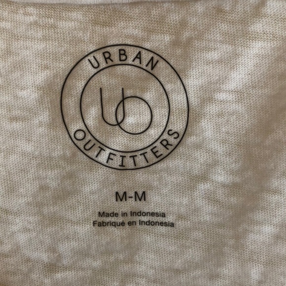 Urban Outfitters White Burnout V Neck - Picture 2 of 2